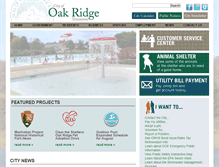 Tablet Screenshot of oakridgetn.gov